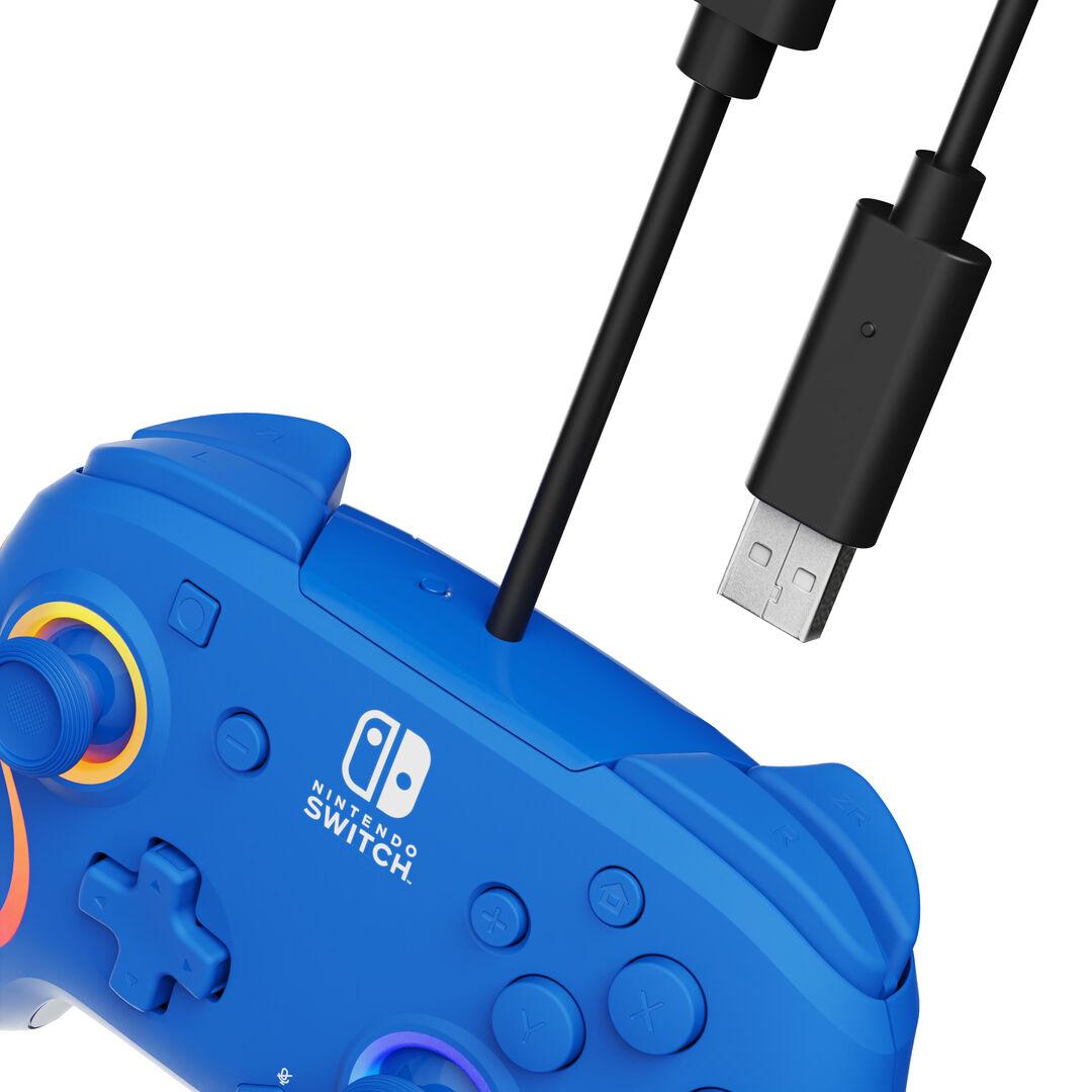 Manette Filaire Switch Afterglow Wave Bleu