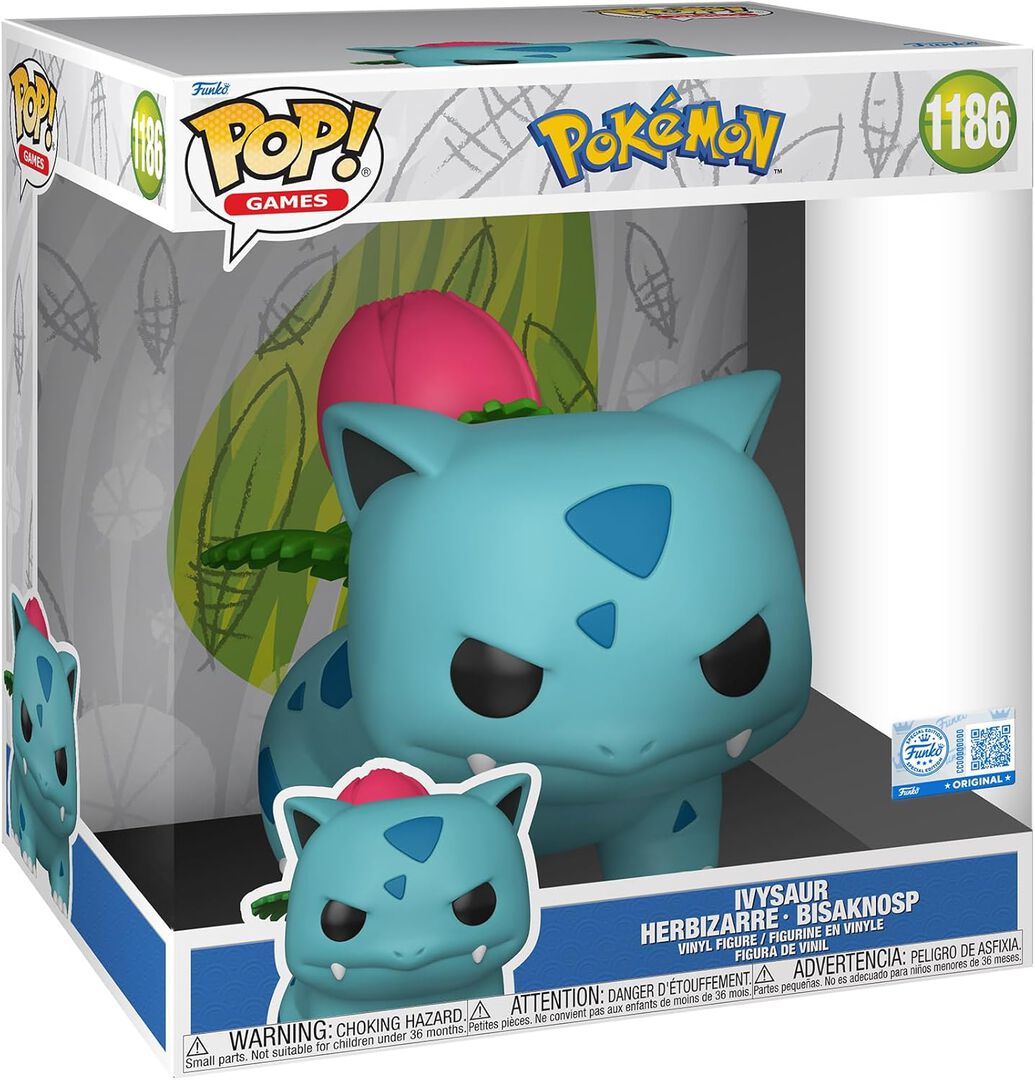 Figurine Funko Pop! Jumbo N&deg;1186 | Pokemon | Herbizarre