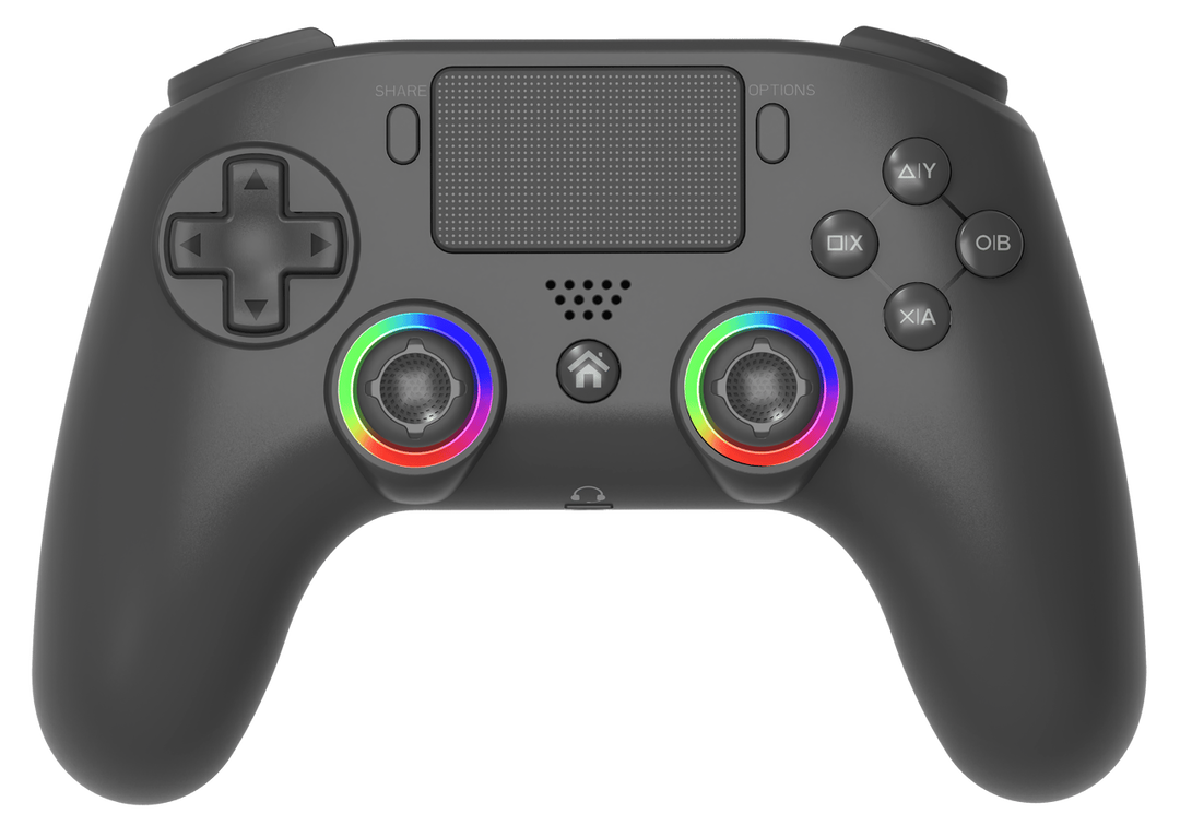 Manette Sans Fil Led Rgb Noire Ps4/pc