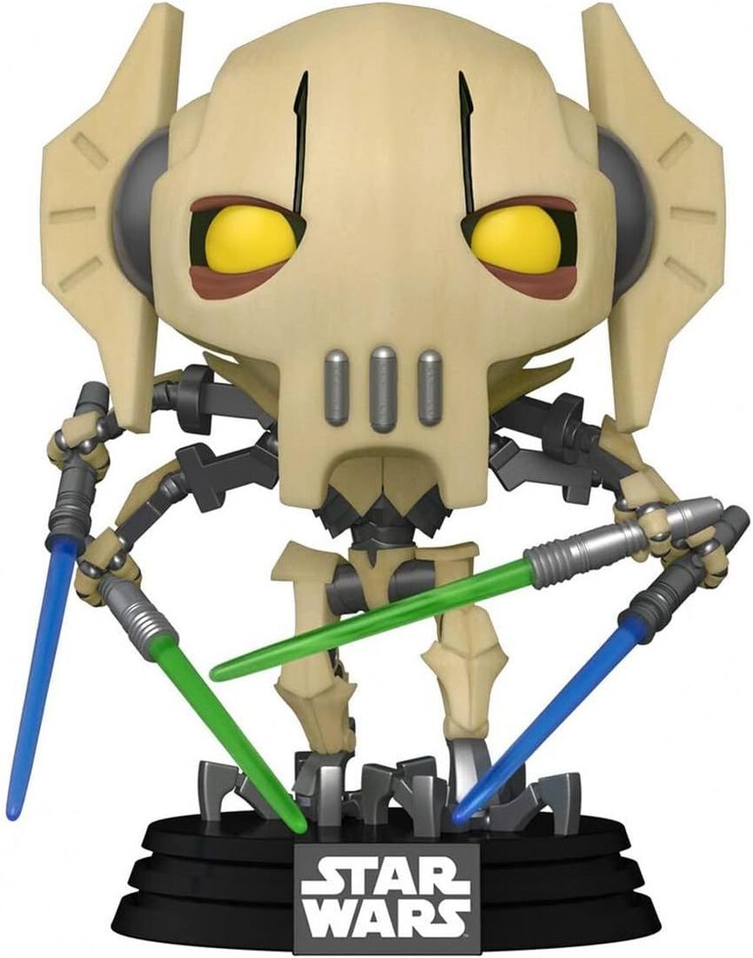 Figurine Funko Pop! N&deg;449 | Star Wars | G&eacute;n&eacute;ral Grievous (4 Sabres Laser)