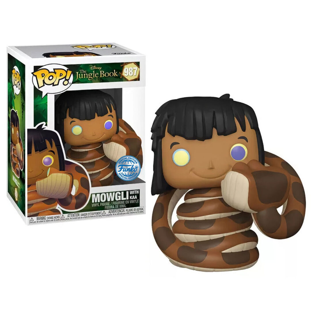 Figurine Funko Pop! N&deg;987 | Le Livre De La Jungle | Mowgli Avec Kaa