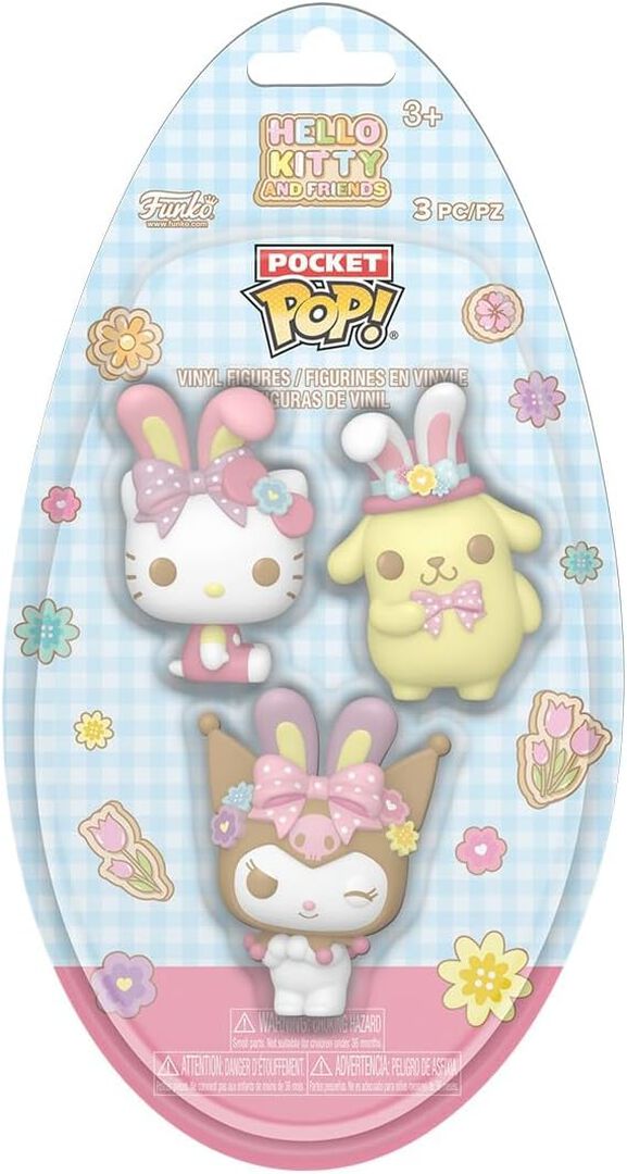 Figurine Pocket Pop Egg | Hello Kitty | Spring 3pk