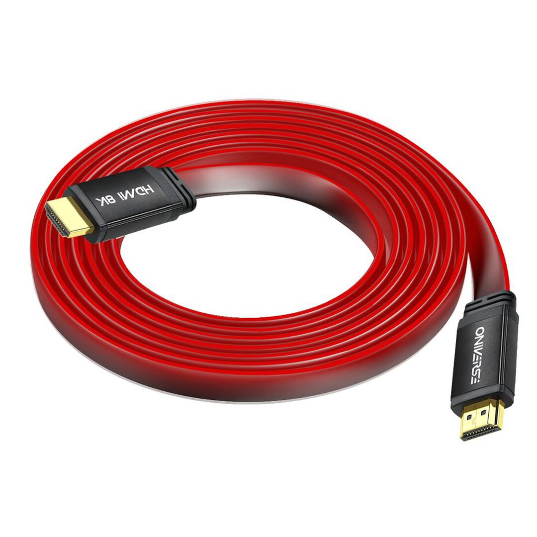 Cable Hdmi 8k | 2 Metres Rouge | Oniverse