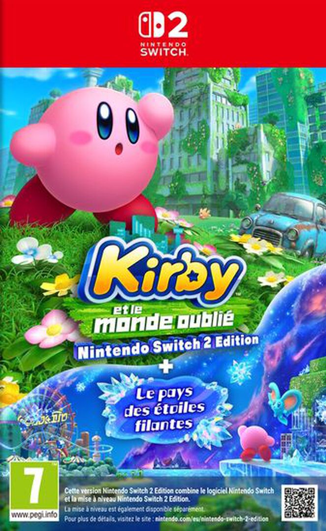 Kirby Et Le Monde Oubli&eacute; Nintendo Switch 2 Edition +le Pays Des &eacute;toiles Filantes | Occasion