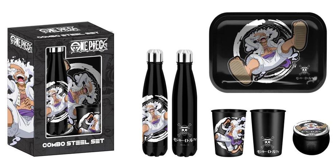 Coffret Bouteille | One Piece | Set De Maison Black One One Piece Luffy Gear 5