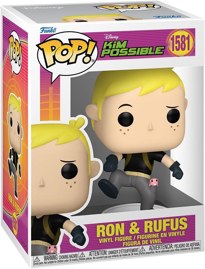 Figurine Funko Pop! N&deg;1581 | Kim Possible | Ron Avec Rufus