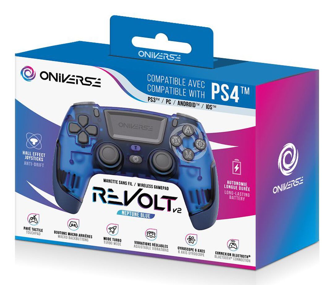 Manette Sans Fil | Oniverse | Revolt V2 Bluetooth Neptune Blue