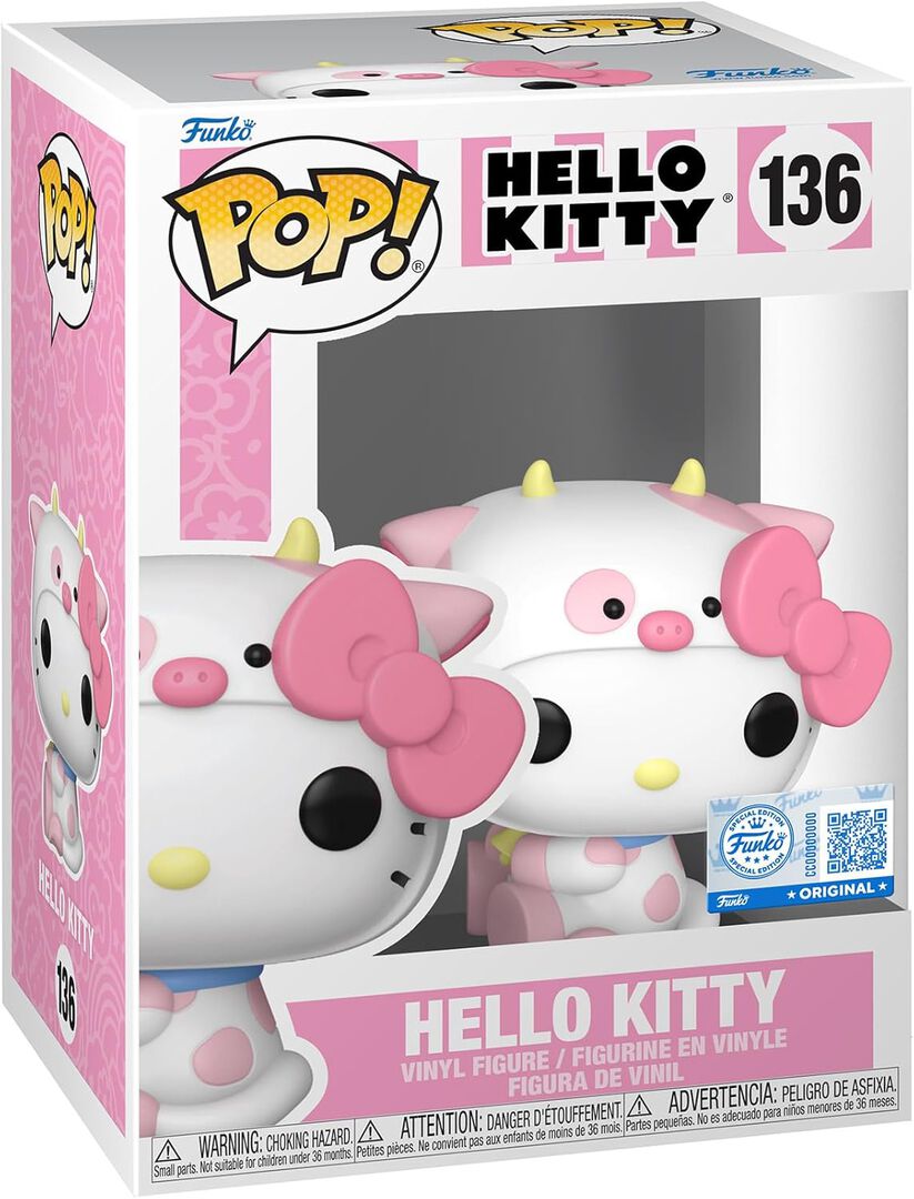 Figurine Funko Pop! | Hello Kitty | Hello Kitty In Cow Cosplay