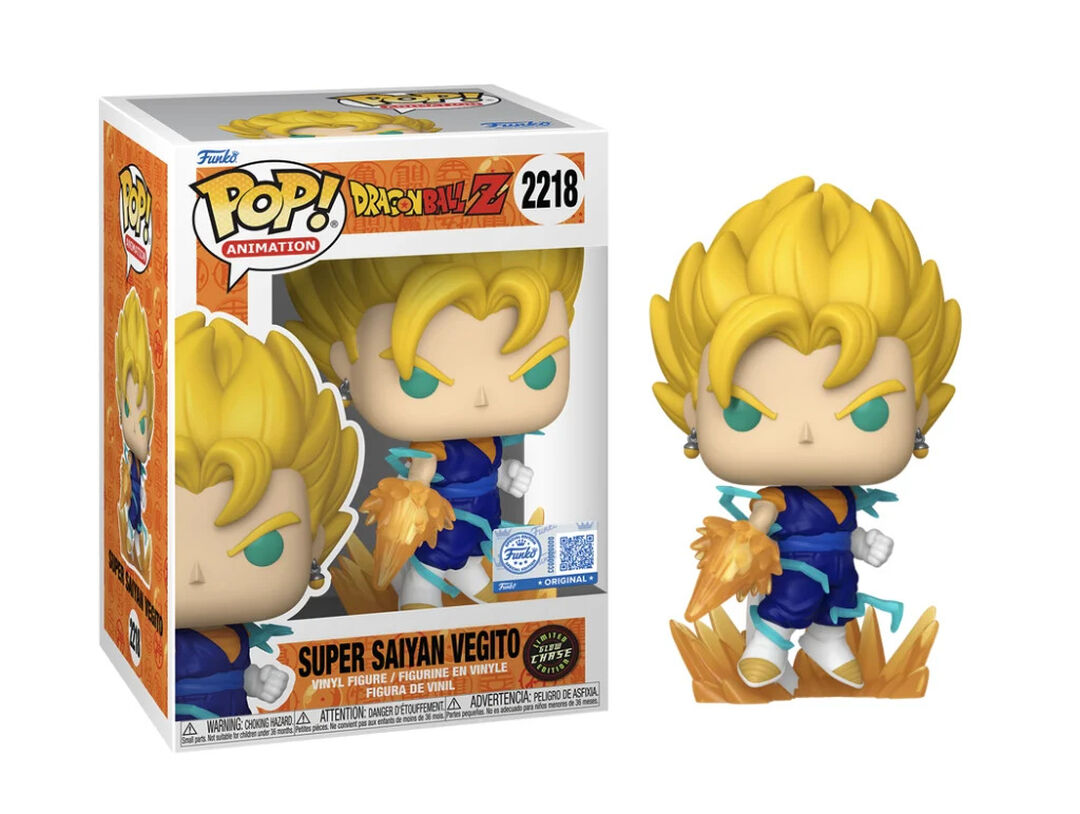 Figurine Funko Pop! | Dragon Ball Z | Vegito Avec Chance De Chase (fluorescent)