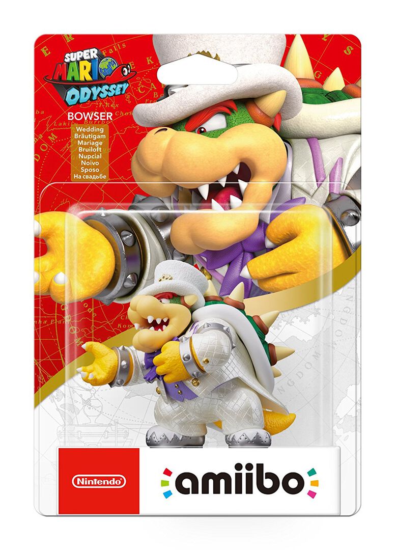 Figurine Amiibo Super Mario Bowser Tenue De Mariage
