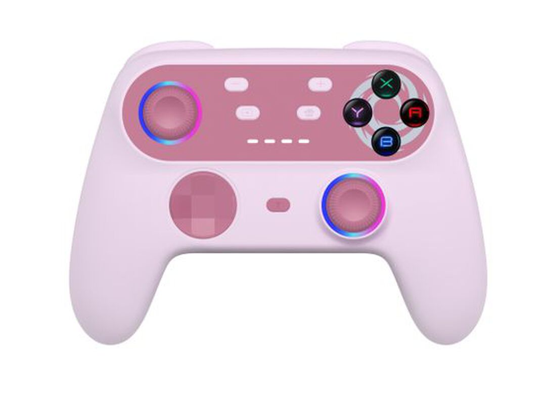 Manette Sans Fil Bluetooth Walli | Oniverse | Candy Pink (nintendo Switch / Pc /