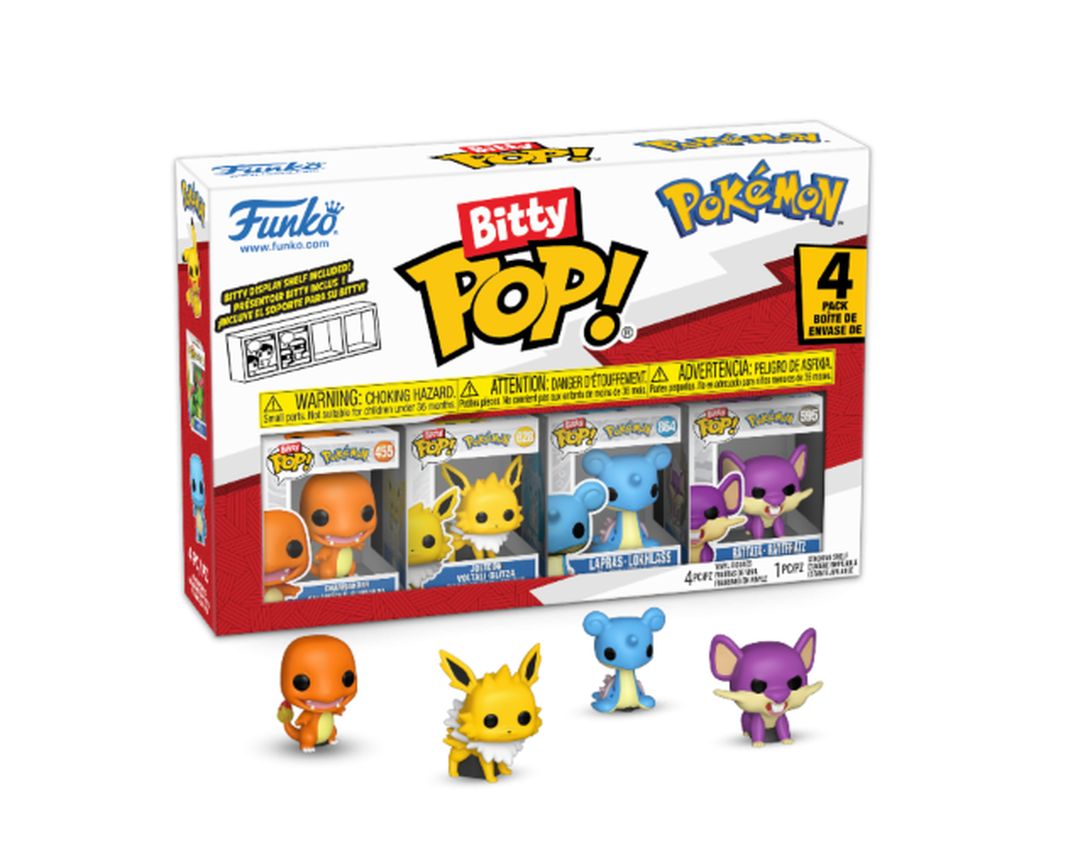 Figurine Funko Bitty Pop! 4pk | Pokemon | Pack De 4 Assortiment