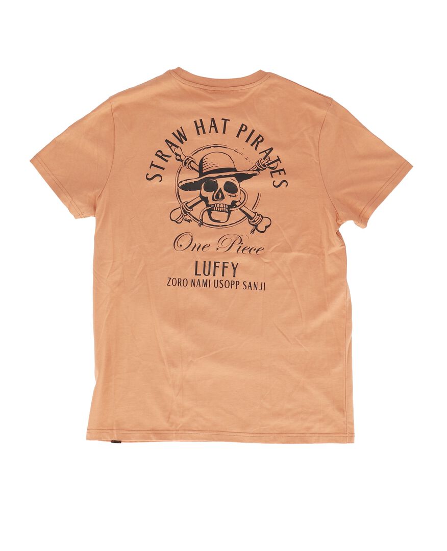 Tshirt | One Piece | Tshirt Manches Courtes Jolly Roger Terracota | Taille M