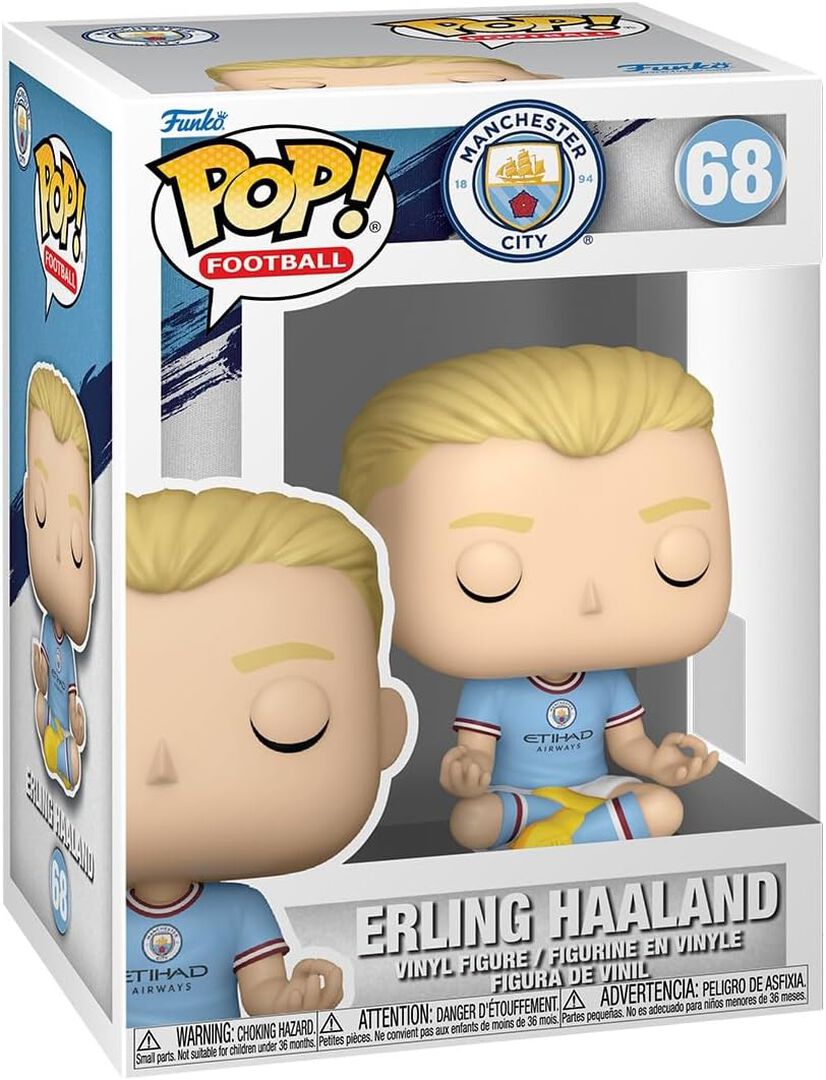 Figurine Funko Pop! N&deg;68 | Manchester City Fc | Erling Haaland