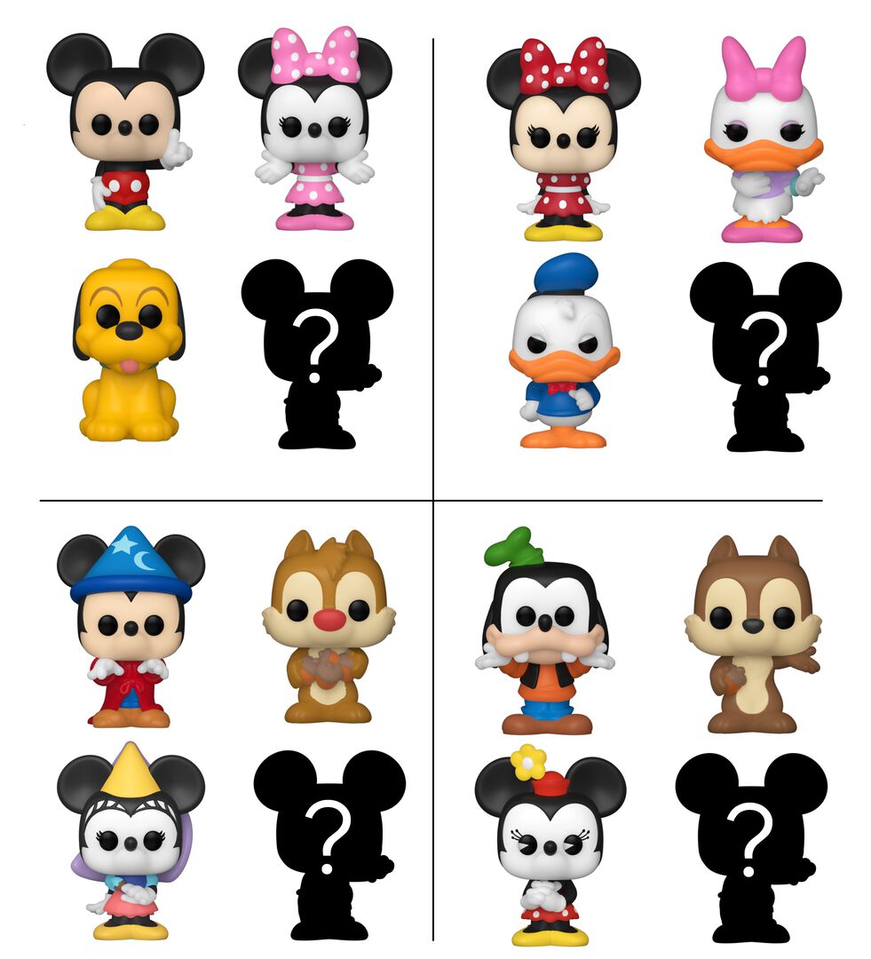 Figurine Bitty Pop! | Disney | Disney Classic Pack De 4 Assortiment