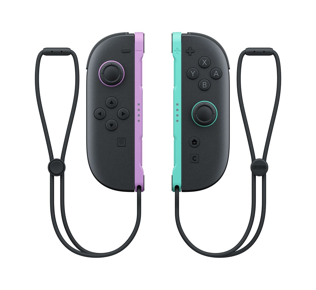 Paire De Manettes Joy-con Gauche Violet Clair & Droite Vert Clair