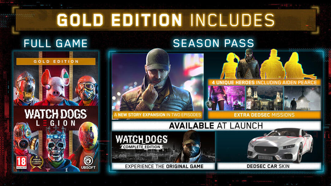 Watch Dogs Legion Edition Gold