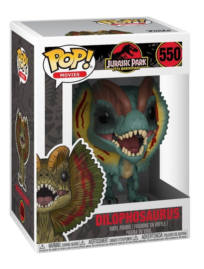 Figurine Funko Pop! N&deg;550 | Jurassic Park | Dilophosaurus