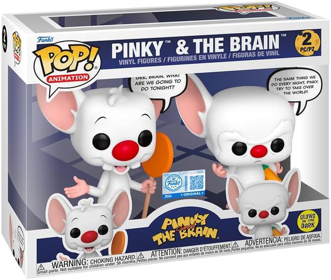Figurine Funko Pop! N&deg;2069 | Minus Et Cortex | Minus Et Cortex 2pcs (fluorescent