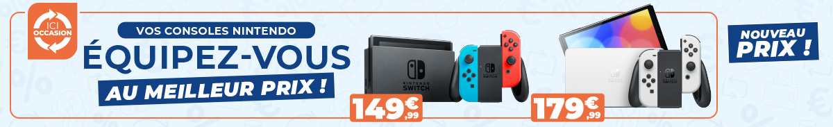Baisse de prix sur les consoles Switch d'occasion