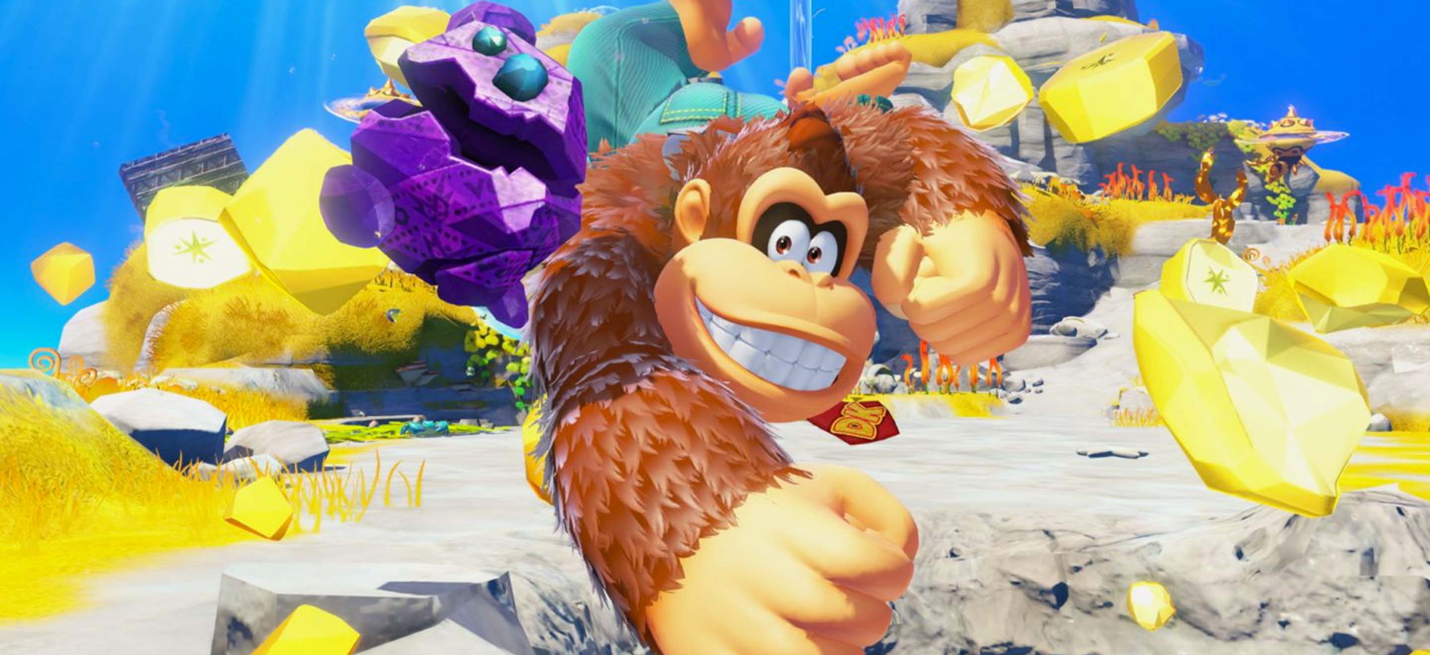 Odd Rock, le nouveau compagnon min&eacute;ral de Donkey Kong dans Bananza