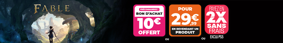 Fable avec offres de pr&eacute;commande