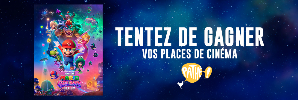 Gagnez des places de cinéma pour le film Super Mario Galaxy