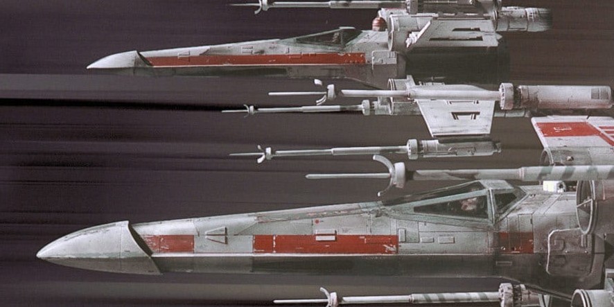 Des X-Wings dans Star Wars : Un Nouvel Espoir