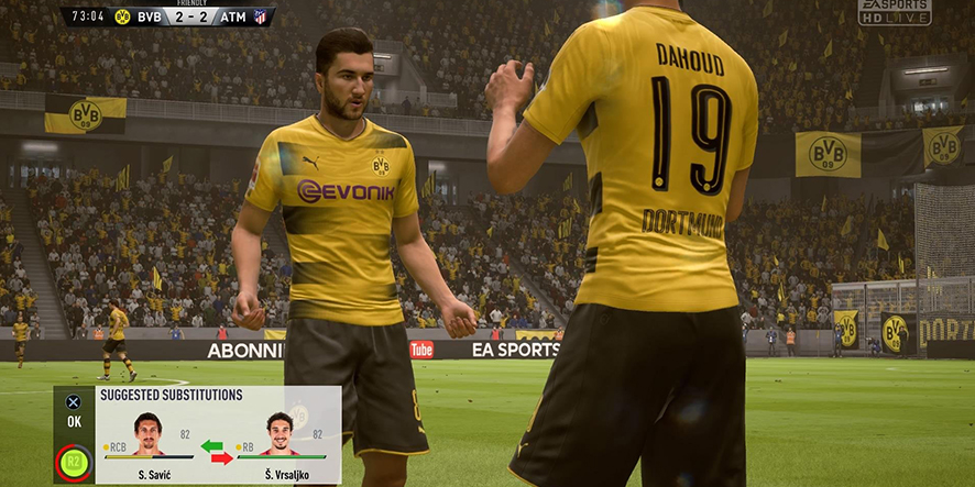 Un changement sur FIFA