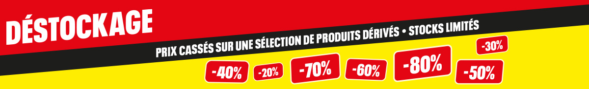 D&eacute;stockage sur une s&eacute;lection de produits d&eacute;riv&eacute;s