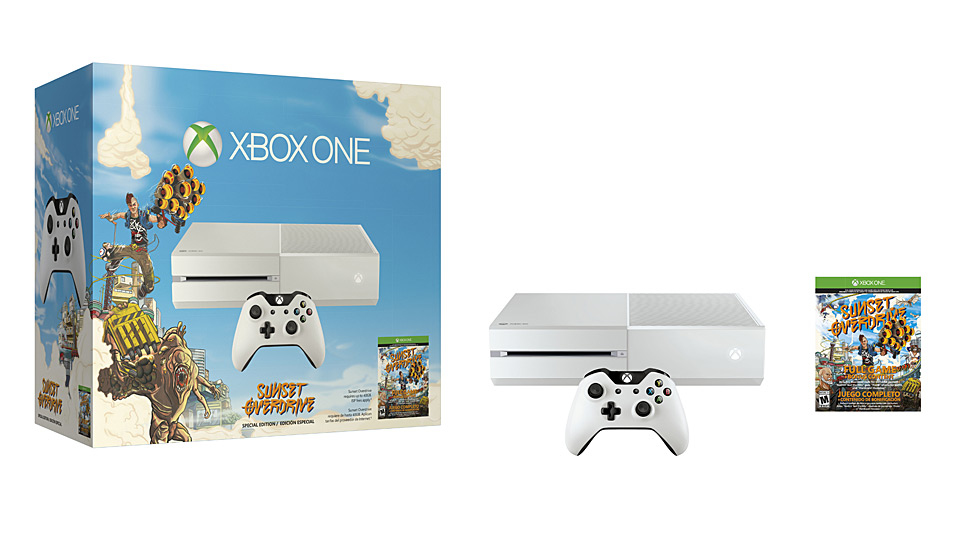 Pack Xbox One Blanche + Sunset Overdrive Exclu Micromania