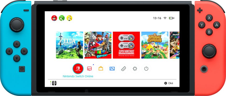 Nintendo Switch Avec 1joy-con Rouge N&eacute;on + 1joy-con Bleu N&eacute;on